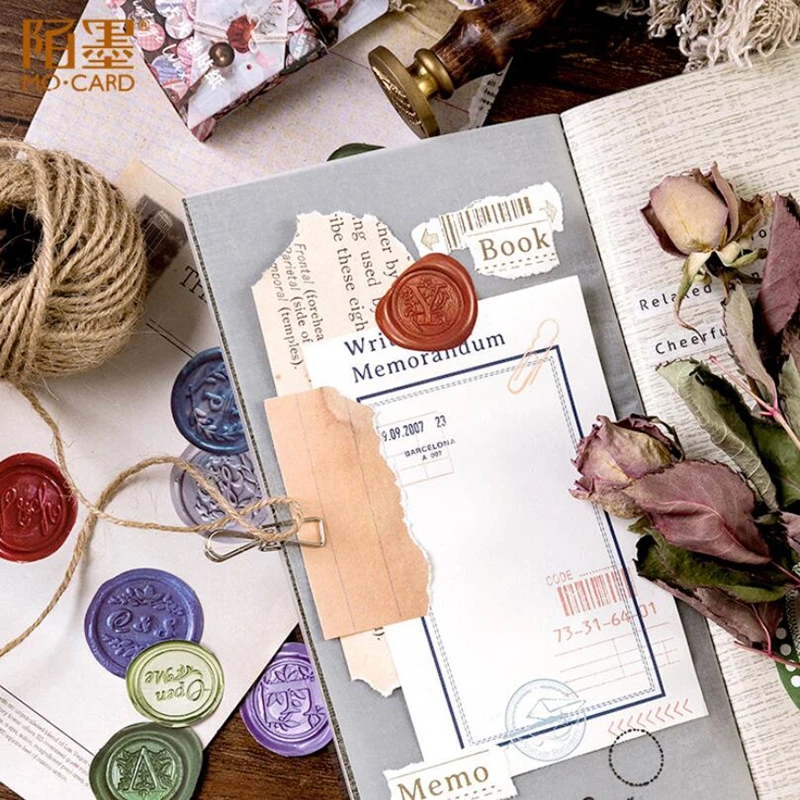 Винтажная наклейка для скрапбукинга 46 шт./кор. в стиле ретро огненная бумага