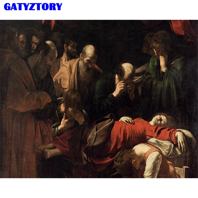 GATYZTORY рамка уличный пейзаж Diy картина по номеру Холст Картина акриловая Настенная картина уникальный подарок для домашний декор искусство - Цвет: 190806-125