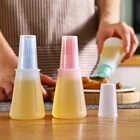 Щетка для барбекю с силиконовой бутылкой, устойчивая к высоким температурам щетка для масла, бытовая кисть для выпечки масла, инструмент для блинов