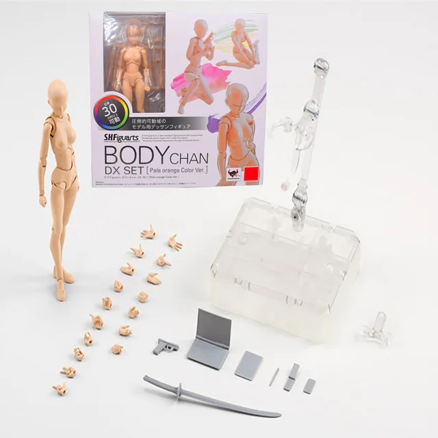 Аниме Archetype He She Ferrite Figma подвижные тела Feminino KUN Body Chan ПВХ фигурка модель игрушки кукла для коллекционирования - Цвет: fusenv4