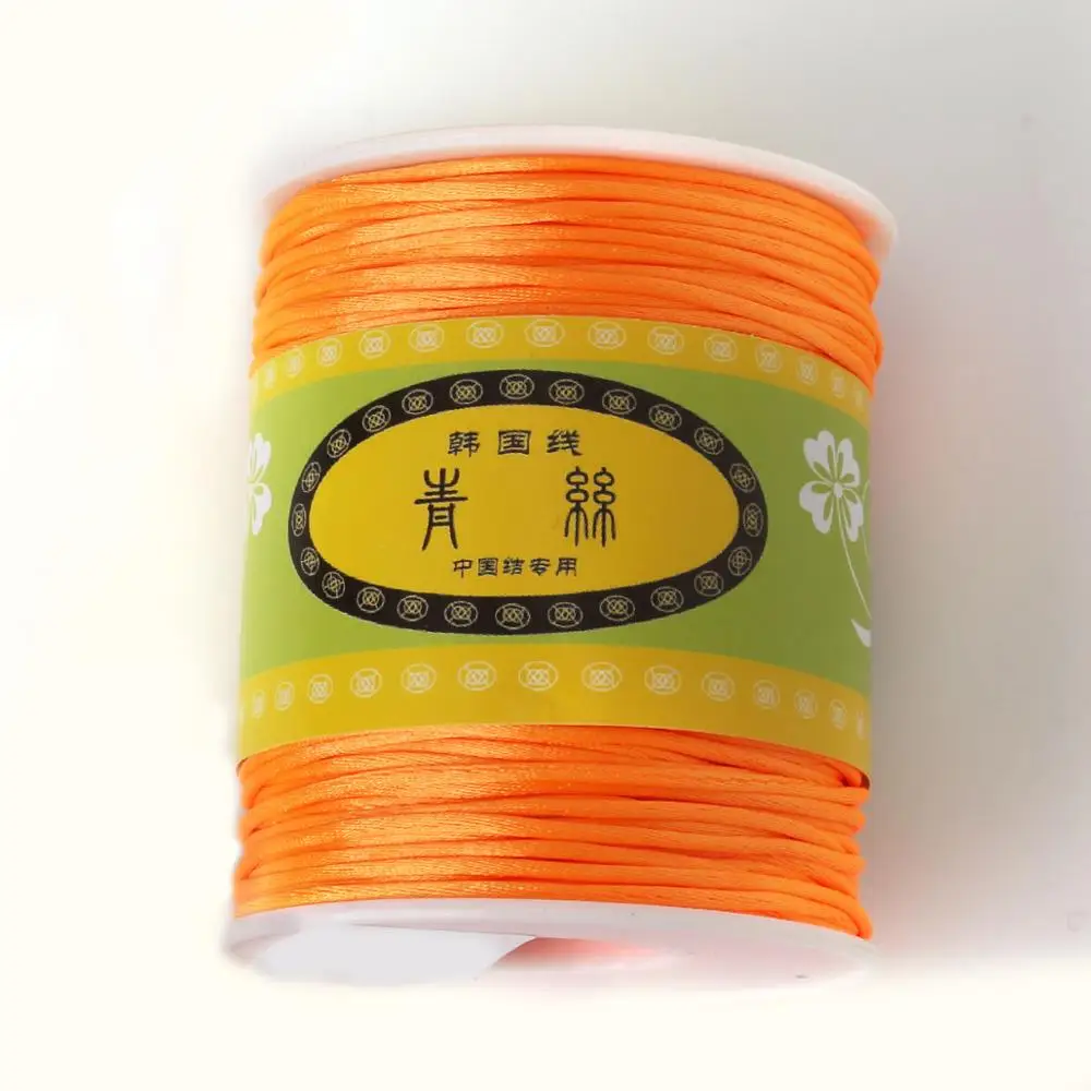 70 м/рулон 1 5 мм нейлоновый шнур сатиновый плетеный смешанные 21 цвет Ювелирная