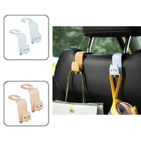 practical car hook portable abs headrest mount seat hook car seat hook car storage holder 2pcs