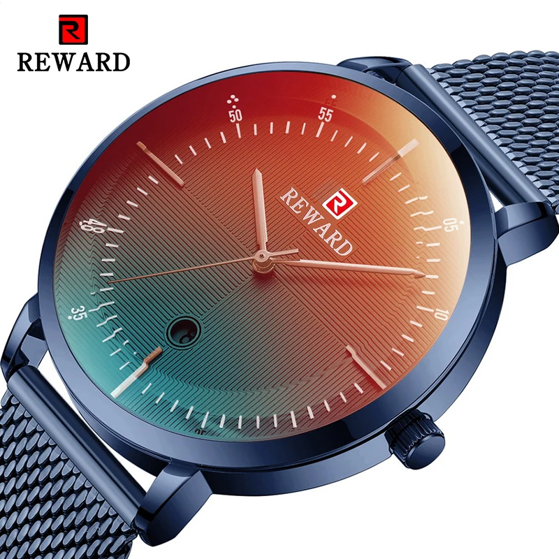 Часы наградные Мужские кварцевые водонепроницаемые спортивные с меняющим цвет