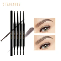 stagenius eyebrow pencil tint eye makeup round head long lasting waterproof natural microblading eyebrow pencil gray brown