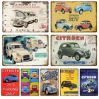 Металлическая табличка в стиле ретро освещения Citroen, металлическая табличка, Металлические Декоративные плакаты, мужская пещера, потертая шикарная