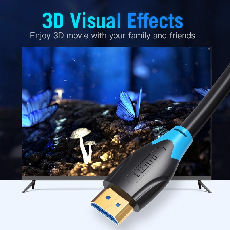 Vention High Speed HDMI 2.0 cable 4k 3D 60Hz to Male Cable for HD TV LCD Laptop PS3 Projector Computer | Электроника