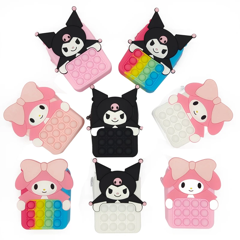 

Игрушки Figet, новинка, поп-It Kuromi Squishy Kawaii, сумка-мессенджер, игрушки для снятия стресса, сенсорная игрушка, особые потребности, СДВГ, аутизм, под...