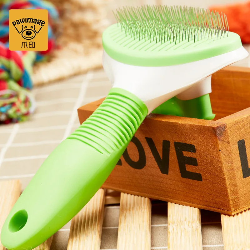 Пластиковая щетка для удаления шерсти домашних животных Массажная груминга