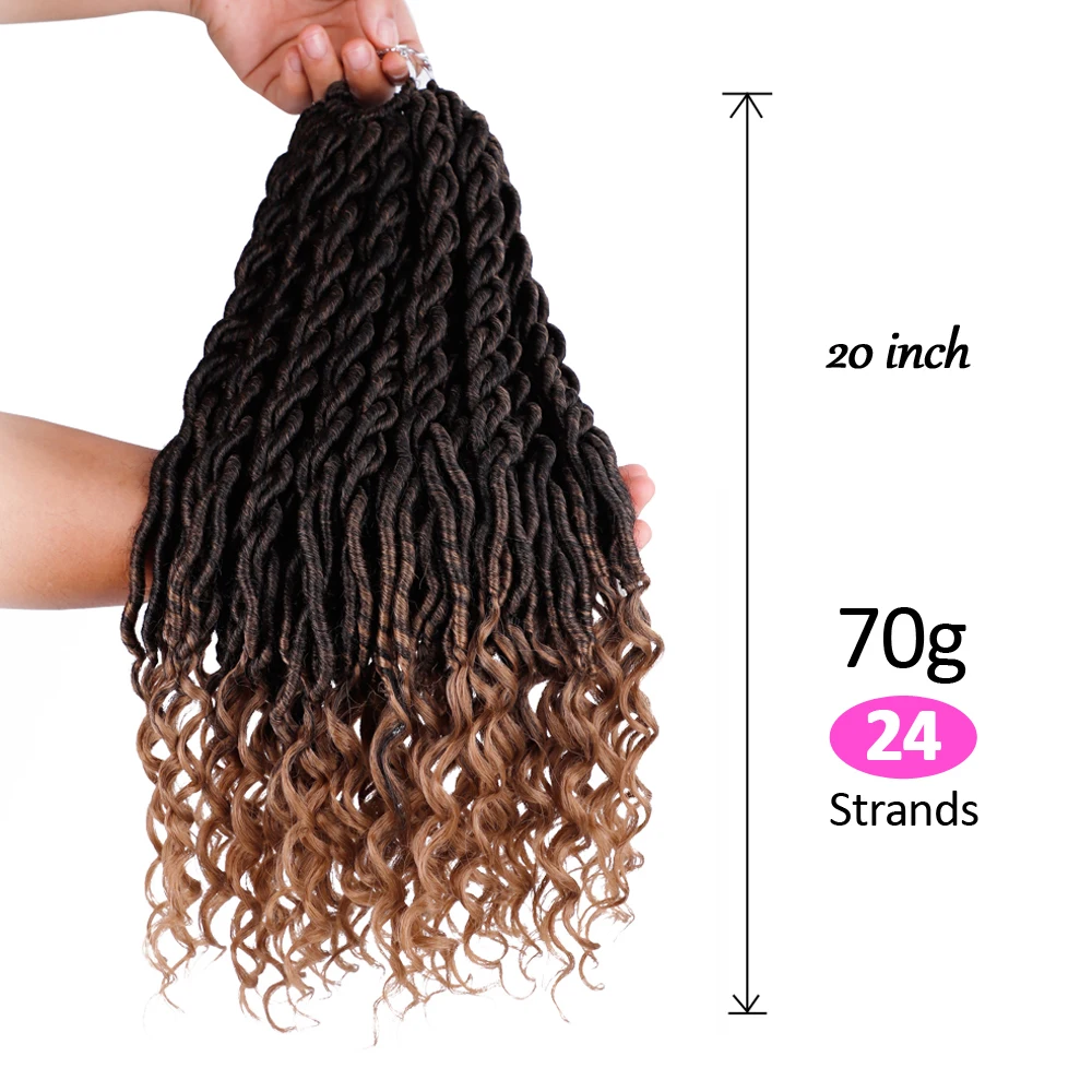 Искусственные локоны в стиле Crochet плетенные волосы 20 дюймов мягкие натуральные