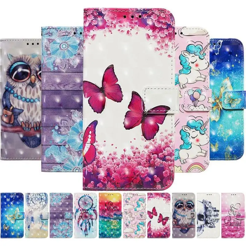 

Kid Cute Phone Wallet For Samsung Galaxy j4 Core j6 Plus j8 A9s 2018 Girl Flip Leather Case Pony Owl Flower Butterfly Skull O03E