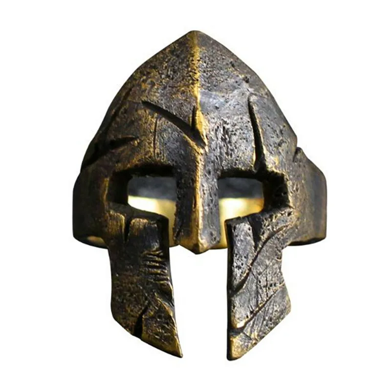 

Viking Warrior Ring Spartan Mask Dance Male Singer Speech Retro Ring
