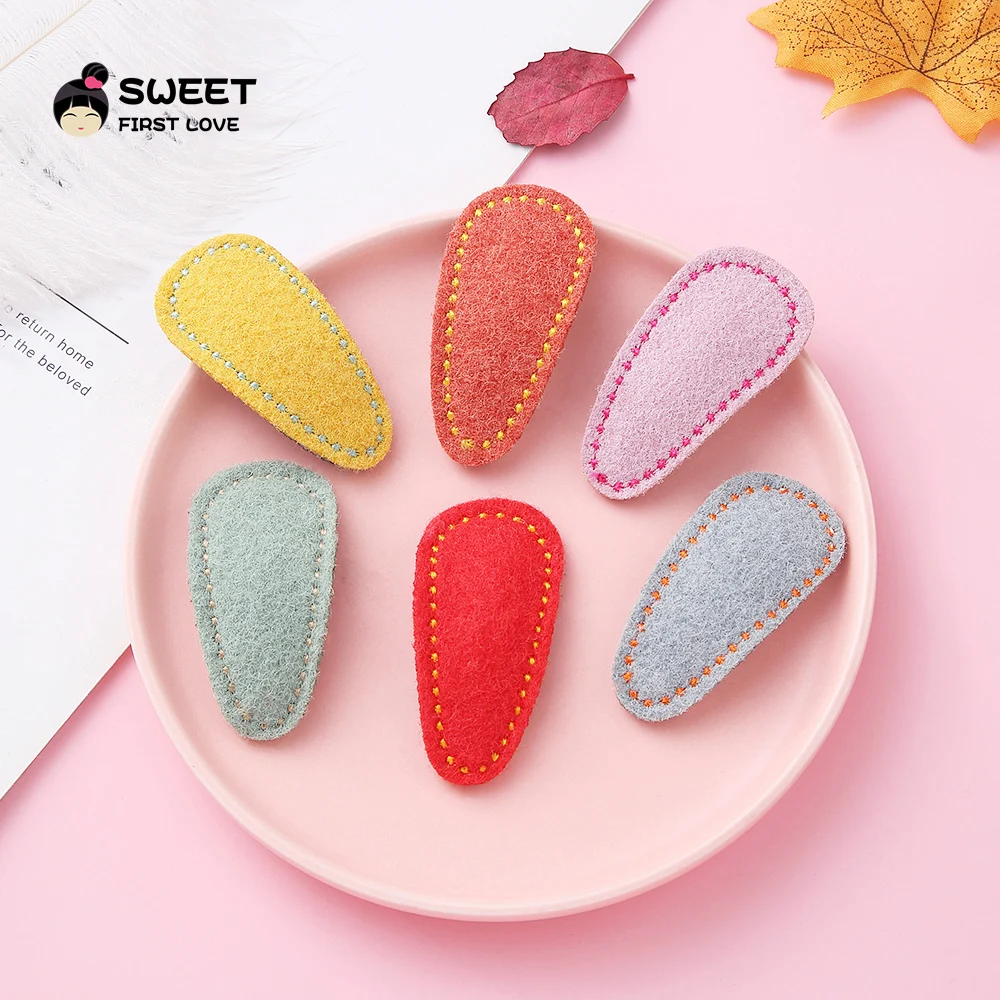 Нейлоновые заколки для волос BB милые нитки с каймой однотонные головные уборы