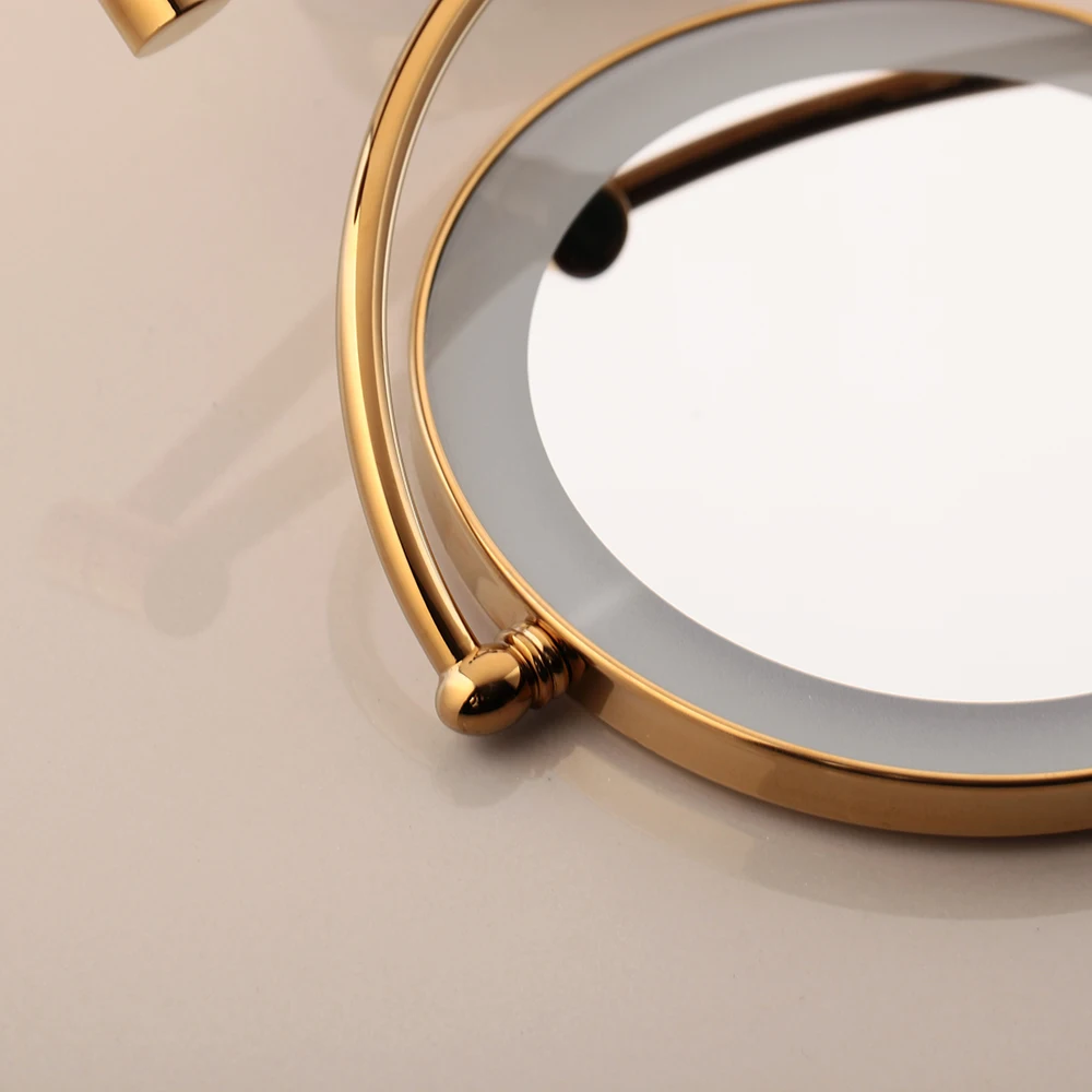 Складное зеркало KEMAIDI с подсветкой для макияжа светодиодный светильник 8 дюймов