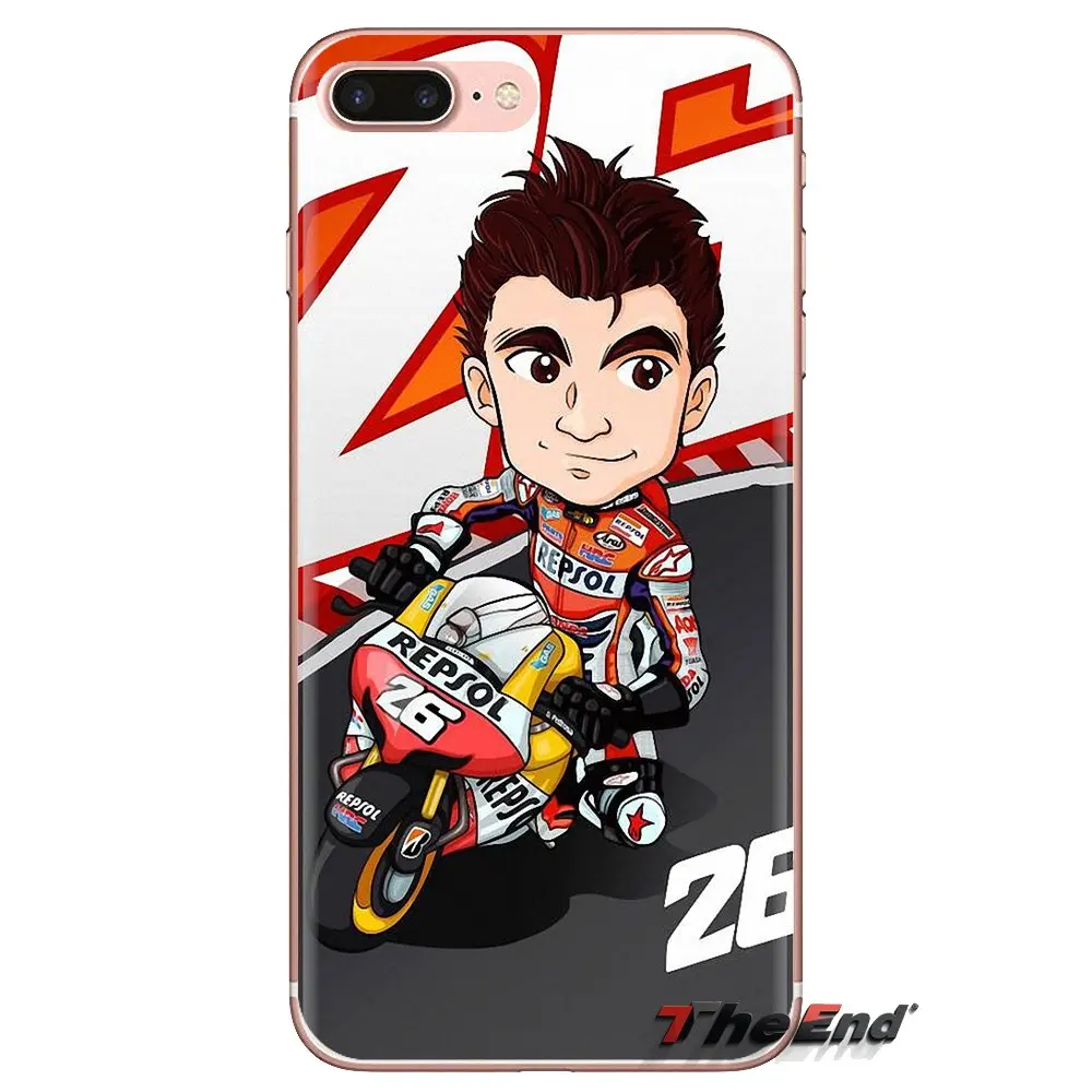 Dani Pedrosa 26 мотоцикл для Xiao mi 6 A1 Max x 2 5X 6X красный Note 5 5A 4X 4A A4 4 3 Plus Pro силиконовый