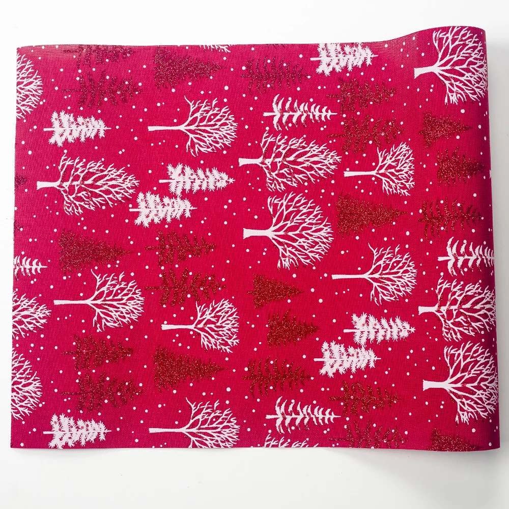 Christmas Table Runner Embroidered Tablecloth Cloth Cover Home Decoration Polyester Christmas Tablecloth 270*30cm - Цвет: 1