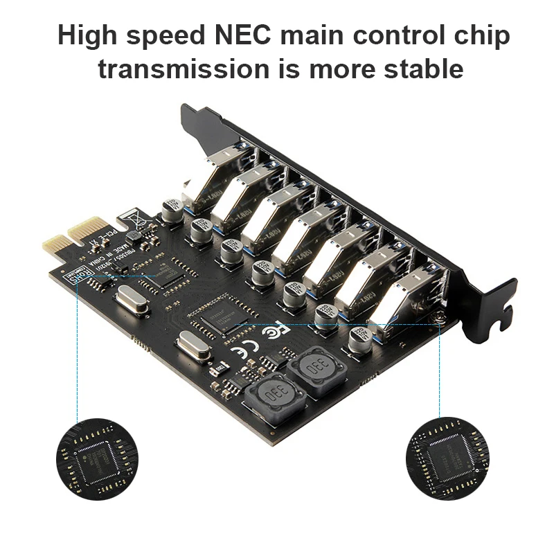 usb 3 0 pci e карта адаптер с 7 портами usb 30