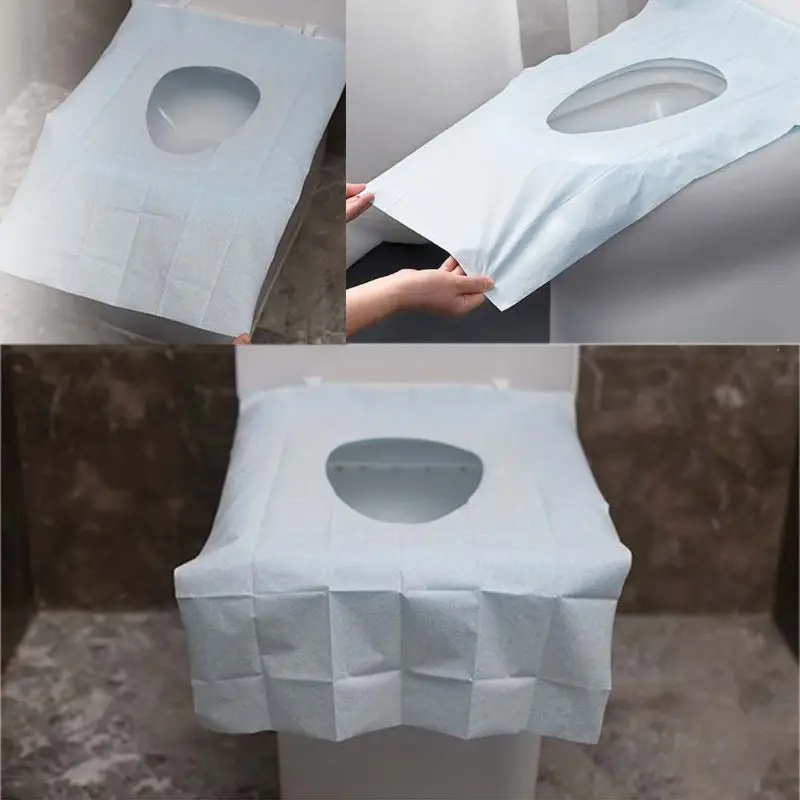 10 шт./компл. одноразовые накладки для унитаза самоклеющиеся противоскользящие
