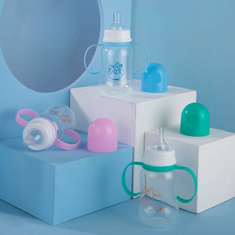 

Infant Baby Feeding 0-18 Months Feeder 150ML PP Nursing Juice Milk Mini Hardness Bottle Baby Bottles And Nipples