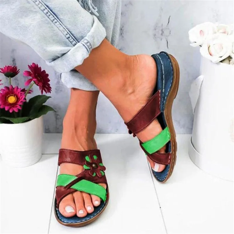 

Large size women sandals 2021 summer new fashion casual slippers women's breathable womens shoes platform Sandal sandalias