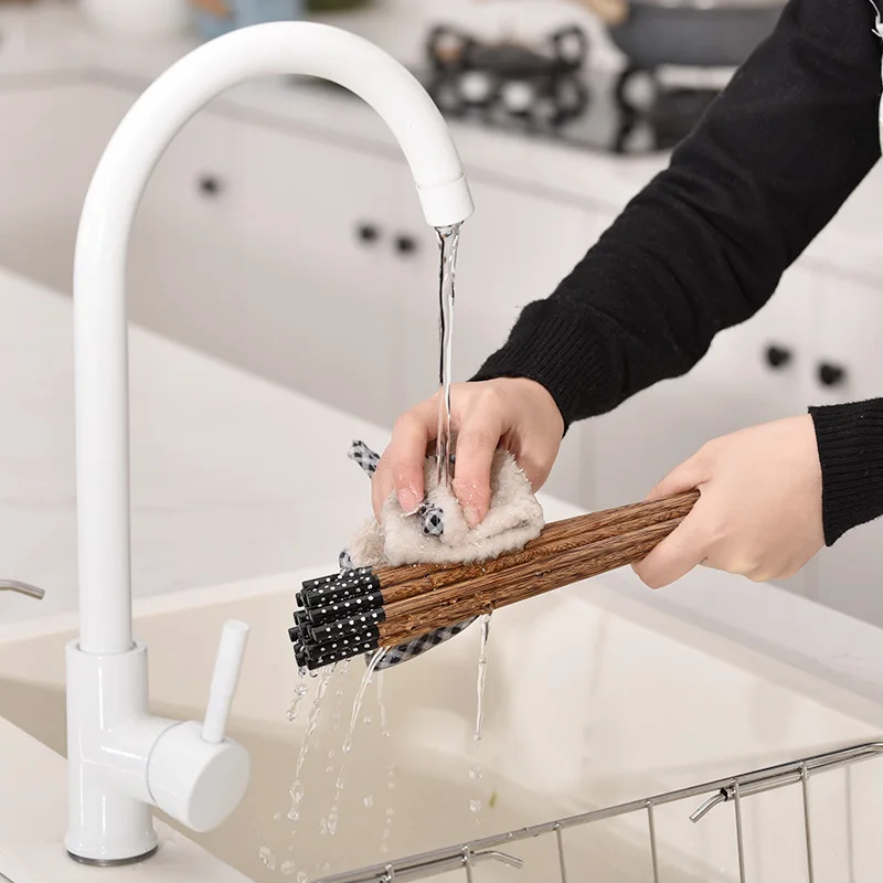 

Wenge wood chopsticks no lacquer no wax 5 pairs gift set wooden tableware mahogany chopsticks factory