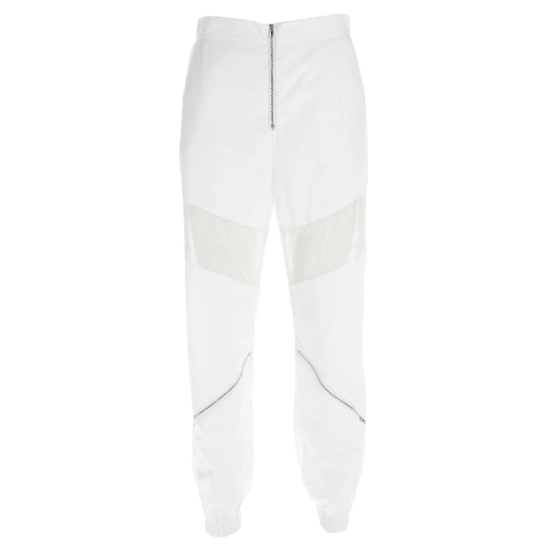 

New Hip Hop Dance Costumes Women Mesh Cutout White Pants Street Dancing Trousers Jazz Clothing Girls Modern Stage Wear DT1873