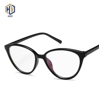 fashion cat eye optics frame glasses women retro big frame printing twotone myopia eyeglasses prescription frames