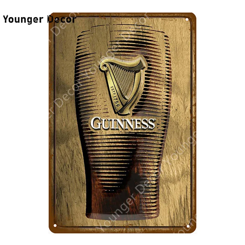 Guinness хороший для вас металлический плакат оловянные знаки винтажный Настенный декор для бара паба клуба человек пещера декоративная пластина YI-123