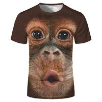 t shirts 3d men women 2021 summer printed animal monkey t shirt short sleeve funny design casual tops tees graphic t shirt