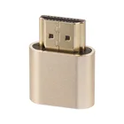 Адаптер Виртуального дисплея, 1 шт., HDMI-совместимый 1,4 DDC EDID фиктивный штекер, Безголовый Ghost эмулятор отображения, пластина блокировки видеокарты