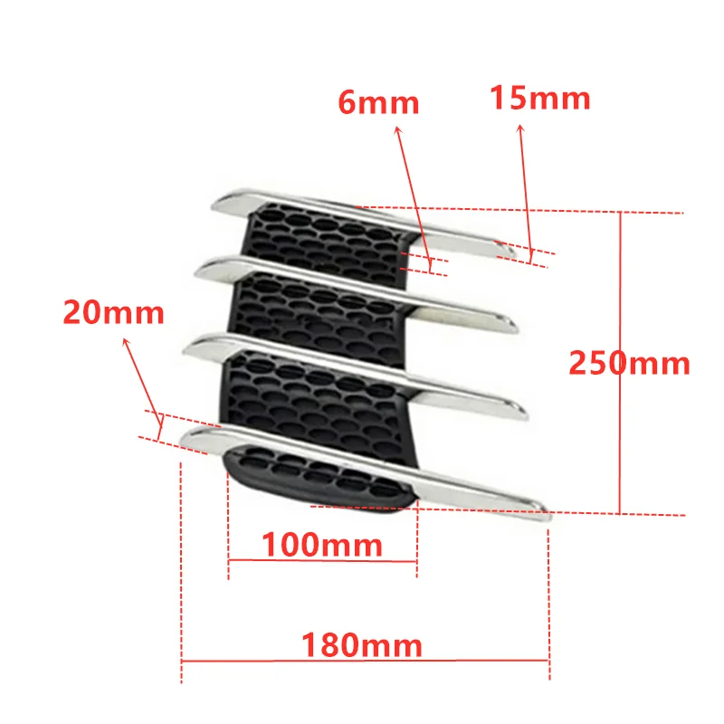 2 шт. автомобильные 3D наклейки и на боковое вентиляционное отверстие для