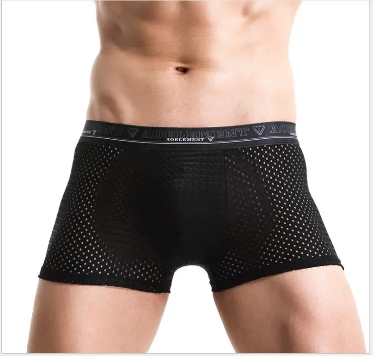 Нижнее белье для молодых мужчин шорты спортивные летние боксерские из ледяного