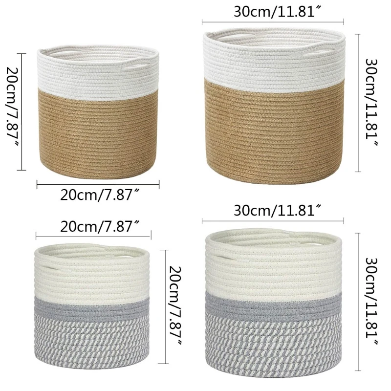 Деревенская плетеная веревка цветочный горшок комнатный контейнер для растений