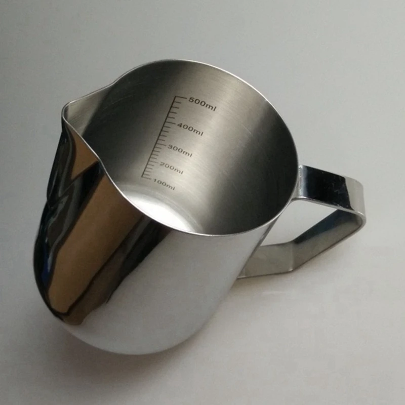 Кофейник из нержавеющей стали кувшин для молока чашка взбивания с маркировкой
