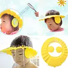 Детские шапочки для душа, шапочки для шампуня, для мытья волос, для детей, для ванны, козырек, шапки, регулируемый щит, водонепроницаемая защита для ушей, для глаз, детские шапки для младенцев