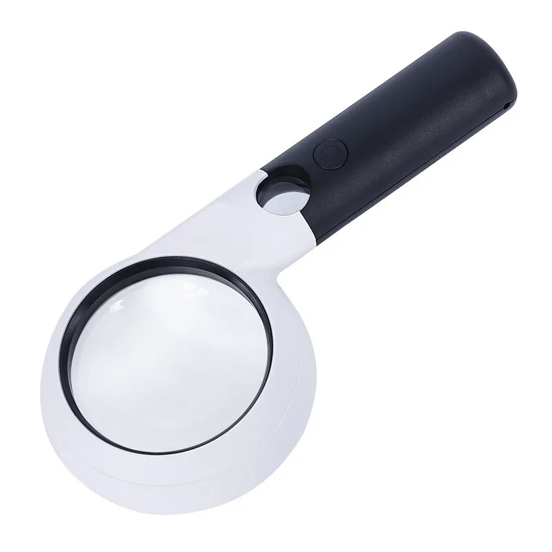 Lighted Magnifying Glass-5X 20X Hand held Reading Glasses with 11 LED Illuminated Light for Seniors Repair Coins | Инструменты