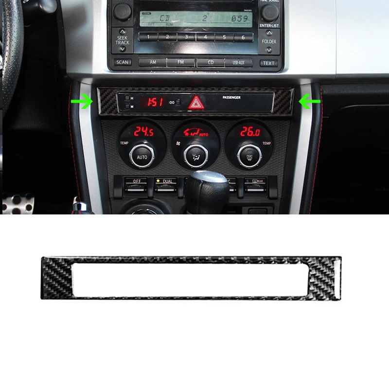 

Для Toyota 86 Subaru BRZ 2013 2014 2015 2016 2017 центральное управление из углеродного волокна рамы карнизы Обложка отделка