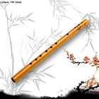 Деревянная бамбуковая флейта с 6 отверстиями, 1 шт.