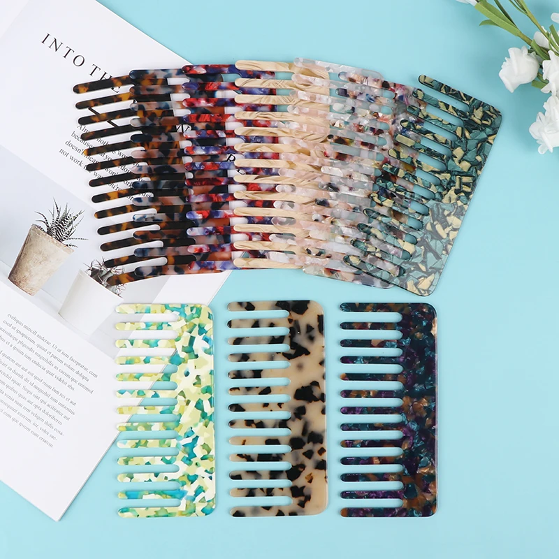 

1pc Korean Acetate Hair Combs Colorful Hairdressing Comb Hair Brush For Women Girls Hair Styling Tool