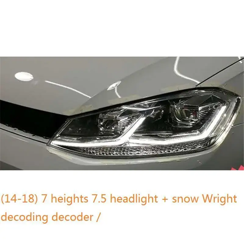 Drl Automovil Запчасти для укладки Neblineros Led Para Автомобильные фары Задние Автомобильные фары в сборе 14 15 16 17 для Volkswagen Golf 7 - Цвет: MODEL C