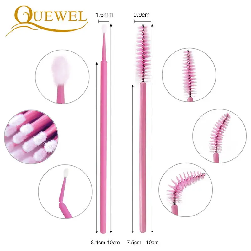 Пакет для наращивания ресниц Quewel индивидуальный набор инструментов клей кольца