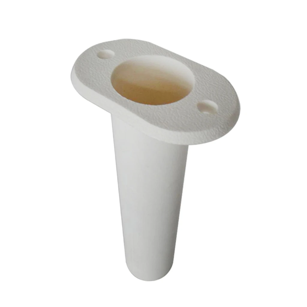 

Stainless Steel 90 Degree Angled Marine Boat Fishing Rod Holder WHITE