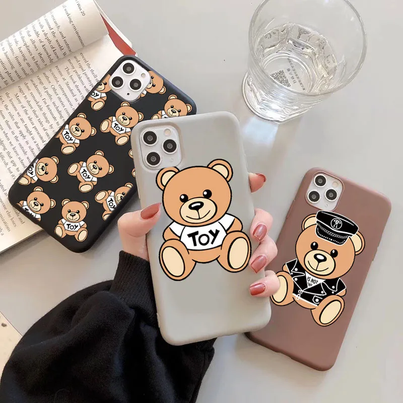 Чехол для телефона с итальянским медведем iPhone 12 11 Pro XR X Xs Max 6 S 8 7 Plus 12Mini 5 5S SE 2020 SE2