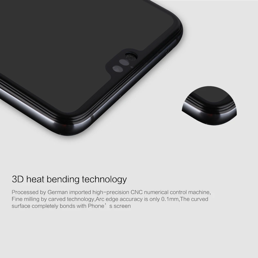 Huawei P20 Pro Защитное стекло для экрана NILLKIN 3D полное покрытие клей защитное закаленное стекло для huawei P20 Pro Nilkin