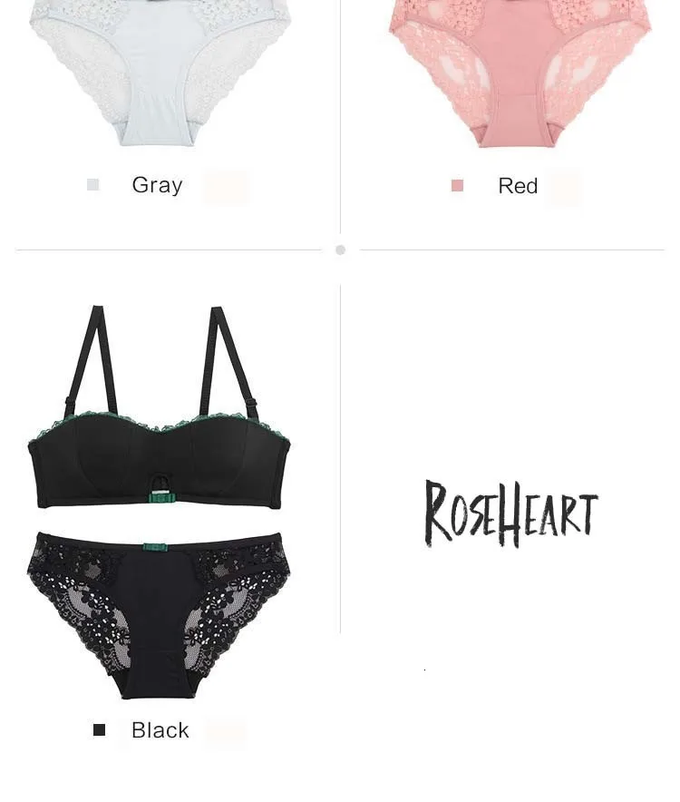 Roseheart, женский модный зеленый мягкий бюстгальтер с вырезами, трусики, комплект нижнего белья пуш-ап, сексуальное женское белье, комплект нижнего белья, милые цельные комплекты бюстгальтеров