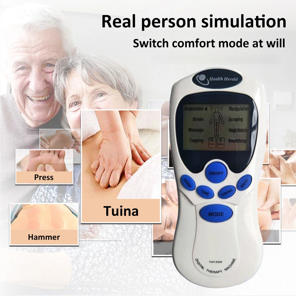 

Electric Digital Meridian Massage Apparatus Pulse Massager Tens EMS Muscle Stimulator Relief the Pain Meridian Massage to Relax