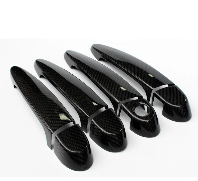 

Дверная ручка E81 E87 2004-2007, углеродное волокно, 4 шт./компл., задний спойлер в стиле AC, Передние решетки из АБС-пластика для автозапчастей E81, E87