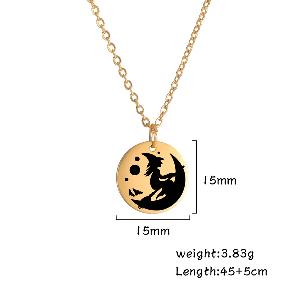 Ожерелье с круглой подвеской My Shape из нержавеющей стали винтажное женское