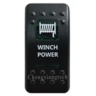 Зеленый печатных переключатель Кепки-лебедка мощность-для детей возрастом от 12V 20A 5Pin вклвыкл SPST светодиодный светильник бар автомобиль Лодка кулисный переключатель, крышка только!