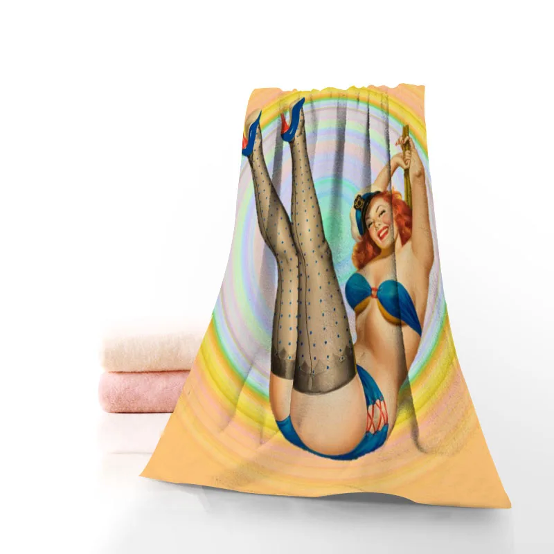 Горячая Распродажа Custom Pin Up 35x7 5 см спортивное полотенце для фитнеса портативное