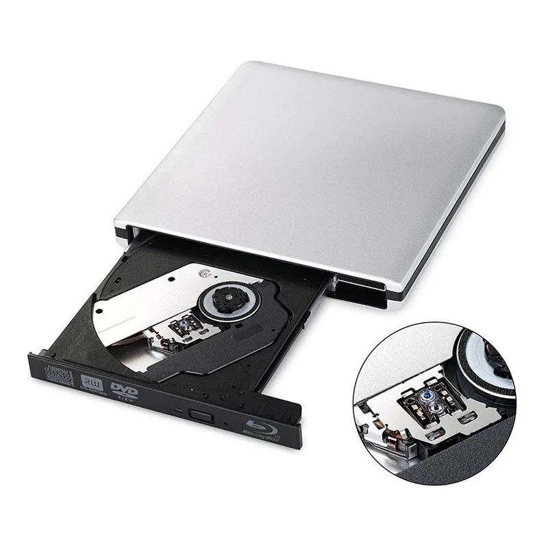 Внешний Привод Blu Ray с USB 3 0 DVD плееров 3D тонкий оптический привод устройство для